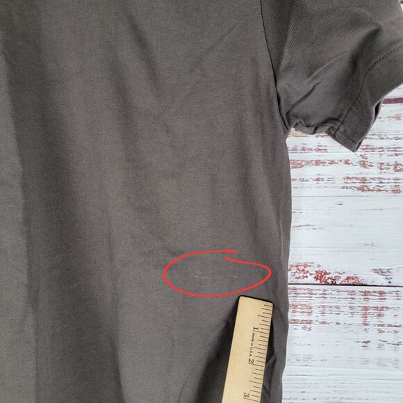 FRAME Logo Tee T Shirt Mens Size M Brown Casual Short Sleeve lmts0393 - Picture 5 of 10